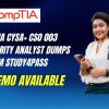CompTIA CySA+ CS0 003 Cybersecurity Analyst Dumps From Study4Pass